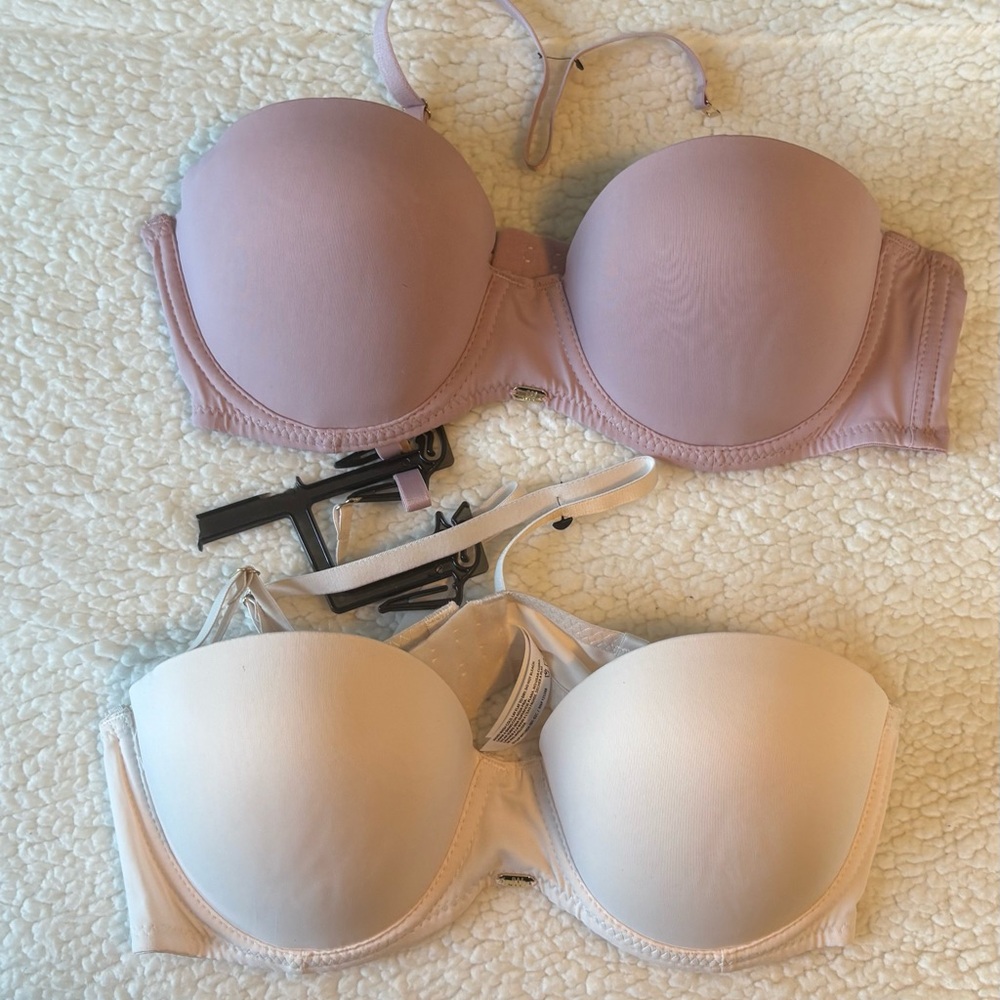 NWT Jason Wu Strapless Bra Duo - Mauve and Ivory